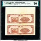 China Central Bank of China 1 Yuan 1945 Pick 375r1 S/M#C303-1 Remainder Uncut Pair PMG Extremely Fine 40. 

HID07501242017

© 2020 Heritage Auctions |...