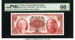 China Central Bank of China 100 Yuan 1945 Pick 394 S/M#C302-8 Two Examples PMG Gem Uncirculated 66 EPQ (2). 

HID07501242017

© 2020 Heritage Auctions...