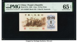 China People's Bank of China 1 Jiao 1962 Pick 877a PMG Gem Uncirculated 65 EPQ. 

HID07501242017

© 2020 Heritage Auctions | All Rights Reserved