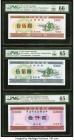 China People's Republic 100; 500 Yuan 1989 Pick UNL Two Financial Bonds PMG Gem Uncirculated 66 EPQ; Gem Uncirculated 65 EPQ; Agricultural Bank of Chi...