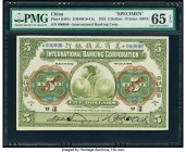 China International Banking Corporation, Hankow 5 Dollars 1.7.1918 Pick S407s S/M#M10-41a Specimen PMG Gem Uncirculated 65 EPQ. Two POCs.

HID07501242...