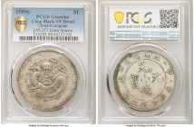 Kiangnan. Kuang-hsü Dollar CD 1904 VF Details (Chop Mark) PCGS, KM-Y145a.12, L&M-257. No dot and extra spines variety.

HID09801242017

© 2020 Heritag...