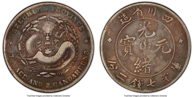 Szechuan. Kuang-hsü Dollar ND (1901-1908) VF20 PCGS, KM-Y238.1, L&M-345. Narrow-...