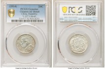 Republic Yuan Shih-kai 20 Cents Year 3 (1914) AU Details (Cleaned) PCGS, KM-Y327, L&M-65. 

HID09801242017

© 2020 Heritage Auctions | All Rights Rese...