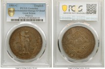 Victoria Trade Dollar 1901-C XF Details (Environmental Damage) PCGS, Calcutta mint, KM-T5, Prid-12. Despite the obvious surface issues, this offering ...