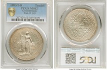 Edward VII Trade Dollar 1903/2-B MS62 PCGS, Bombay mint, KM-T5, Prid-15 OD. Mellow argent surfaces permeate this fully rendered and popular overdate i...
