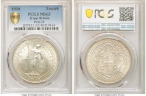George V Trade Dollar 1930 MS63 PCGS, KM-T5, Prid-28. Bright, full luster pervades the fields of this largely untoned specimen; especially attractive ...