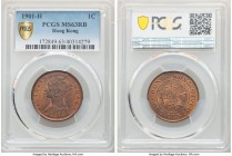 British Colony. Victoria Cent 1901-H MS63 Red and Brown PCGS, Heaton mint, KM4.3. A scintillating representative that is skillfully crafted and fully ...