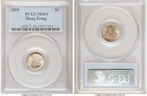 British Colony. Victoria 5 Cents 1890 MS64 PCGS, KM5. An attractive near-gem dripping in full cartwheel luster and tinged with a soft golden tone.

HI...
