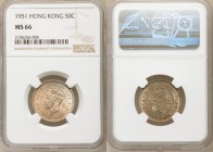 British Colony. George VI 50 Cents 1951 MS66 NGC, KM27.1. A beautiful specimen overshadowed by its near-pristine condition, sharing the spot for secon...