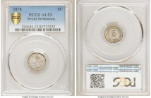 British Colony. Victoria 5 Cents 1878 AU53 PCGS, KM10, Prid-127. 

HID09801242017

© 2020 Heritage Auctions | All Rights Reserved