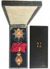 AUSTRIA
The Imperial Order of Franz Joseph
A group of Commander with Star: neck cross in GOLD with red enameled arms, 69x37 mm, flanked by the black...