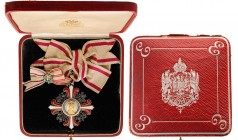AUSTRIA
Order of St. Elizabeth
A 2nd Class decoration: the cross in silver with red and white enameled arms, 52x49mm, silver roses and branches, wit...