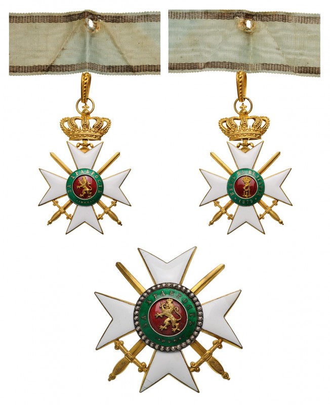 BULGARIA
Order for Military Valour
A 1st Class Set of the 1st Type: white enam...