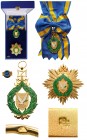 CYPRUS
Order of Merit of the Republic of Cyprus
A Grand Cross Set, 1st Class, instituted in 1991. Sash Badge, 80x48 mm, gilt Bronze, maker’s mark “A...