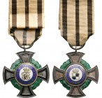 Germany – Hohenzollern
House Order of Hohenzollern
Knight’s Cross 3rd Class (1852), instituted in 1841. Breast Badge, 37 mm, Silver, both central me...
