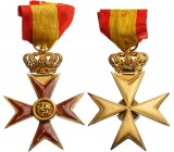Germany – Mecklenburg
Order of the Griffin
Knight's Cross with Crown, 4th Class, instituted in 1884. Breast Badge, 41 mm, gilt Silver, obverse ename...