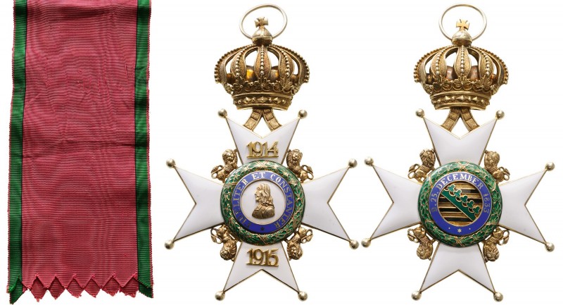 Germany – Saxony
Saxe Ernestine House Order
A Grand Cross Sash Badge, with yea...