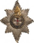 GREAT BRITAIN
The Most Noble Order of the Garter
An early, embroidered breast star, 125x104 mm. The rays of silver wire and sequines, the centre wit...