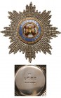 GREAT BRITAIN
The Most Illustrious Order of St. Patrick
A breast star of the Order, 76 mm, chiseled and pierced silver rays; white enameled centre m...
