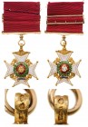 GREAT BRITAIN
The Most Honourable Order of the Bath
A Companion’s Badge of the Military Division (C.B.); 
in GOLD, 45 mm, approx. 30 grams, both si...