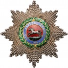 GREAT BRITAIN
The Guelphic Order
A Grand Cross Breast Star with chiselled and pierced rays, 87 mm, centre medallion with separately-made “running ho...