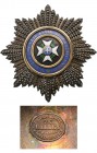 GREECE
The Order of the Redeemer
A Grand Commander’s breast star, 75 mm, with chiselled and pierced rays; centre medallion with the Order’s cross in...