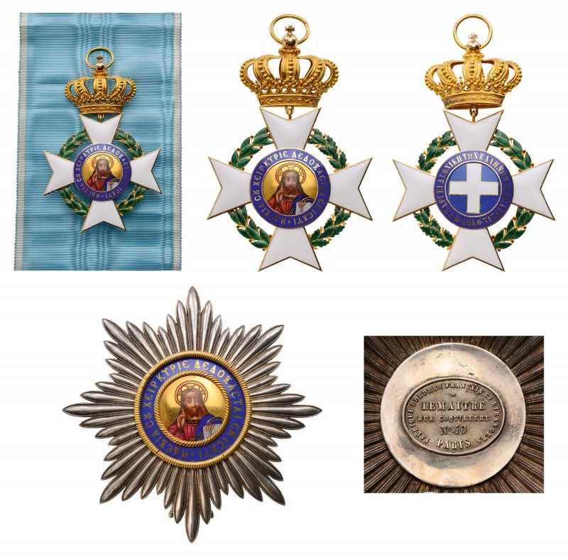 GREECE
The Order of the Redeemer
A Grand Cross set of the transitional type to...