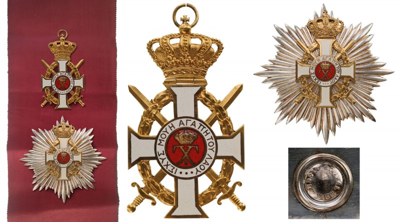 GREECE
The Order of George I
A complete Grand Cross set with Swords: sash badg...
