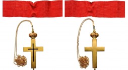 GREECE
The Order of Orthodox Crusaders of the Patriarchy of Jerusalem
A Commander’s neck cross in gold, 91x43 mm, the obverse, with 
central, black...