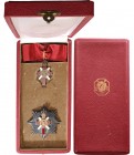 GREECE
The Order of the 3rd Pan-Orthodox Conference in Rhodos
A grand Officer’s set: neck badge, 61x35 mm, in gilt Silver, with red enameled latin ...