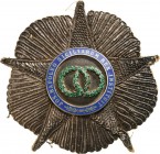 ITALY - KINGDOM Of NAPLES AND Of THE TWO SICILIES
Order of the Two Sicilies
A brodée Grand Cross Breast Star, 85 mm, to be sewn on the dress: five p...