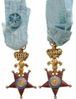 ITALY - KINGDOM Of NAPLES AND Of THE TWO SICILIES
Order of the Two Sicilies
A Miniature of the Order in GOLD, 32x19 mm, in the type used for a short...