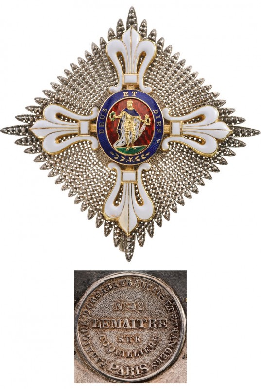 ITALY - PARMA
Order of St. Louis
A breast star of the Order: chiseled and pier...
