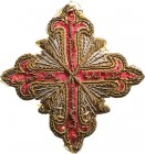 ITALY - PARMA
Constantinian Order of St. George
An embroidered, Commander’s Star, 83mm, in gold bullion-wire and sequined 
rays; centre cross in re...
