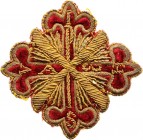 ITALY - PARMA
Constantinian Order of St. George
A Cloth Breast Star, instituted during the 16th Century. Breast Star in velvet, 59 mm, GOLD and silv...