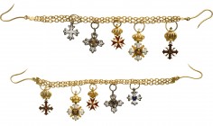 ITALY - PARMA
A Miniature Chain
San Marino: Civil and Military Merit Order of St. Marinus, cross of the order in gold and enamels, with engraved and...