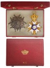 ITALY – Grand Duchy of Tuscany
Order for Civil Merit
A grand Cross set of the Order: sash badge, 110x71 mm, in GOLD with white enameled arms and 
s...