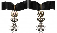 MALTA
Sovereign Order of Malta
A Donat Cross with Military Trophy, 1st Class. Neck Badge, 95x42 mm, gilt Silver, maker's mark "Tanfani&Bertarelli, R...