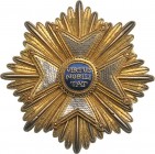 NETHERLANDS
Order of the Lion of Netherlands
An early, embroidered Grand Cross breast star, 98 mm, the rays made of 
gilt sheet-silver and sequines...