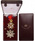 NORWAY
Order Of Saint Olaf
Grand Cross Set, Civil Division, 2nd Type, instituted in 1847. Sash Badge, 
88x63 mm, GOLD, ca. 35 g., both sides enamel...