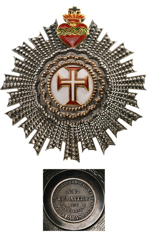 PORTUGAL
Supreme Order of Christ
A breast star of Prince size, 58x52 mm, with ...