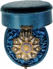 PORTUGAL
Order of Our Lady of Villa Vicosa
Breast star with gilt silver rays, 71x60 mm, white enameled star flanked by white enameled, little five-p...