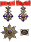 ROMANIA
Order of the Star of Romania, 1864
Grand Officer's Set, Intermediary Model (1932) for Military in Time of Peace. Neck Badge, 104x65 mm, gilt...