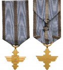 ROMANIA
 Order of Aeronautical Virtue
Gold Cross, 1st model, civil, Pattern, in copper gilt, 30 mm, original suspension ring and loop. The order was...