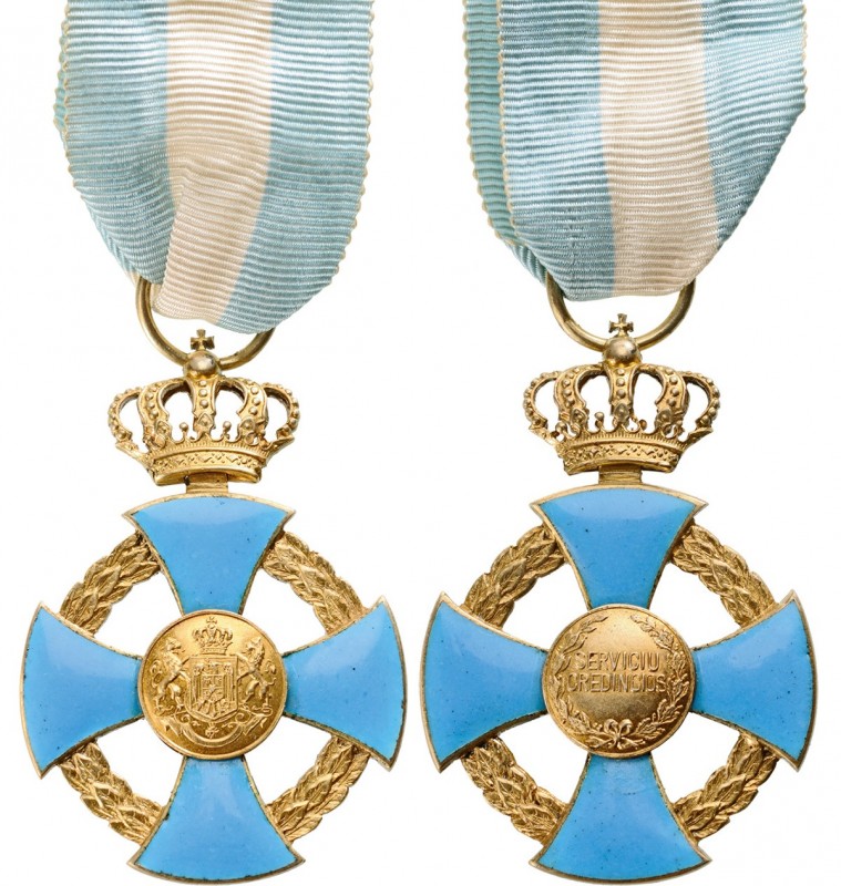 ROMANIA
Order of the Faithfull Service, 1935
Officer’s Cross, 2nd Model, Civil...