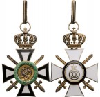 ROMANIA
Order of St. George (1940)
2nd Class Commander’s Cross. Neck Badge, 65x44 mm, gilt Silver, themedallion on the obverse depicting St. Georget...