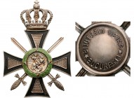 ROMANIA
Order of St. George (1940)
3rd Class. Breast Star, 66x45 mm, Silver, maker’s mark“Heinrich Weiss, Bucarest”, enameled medallion onthe obvers...