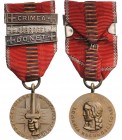 ROMANIA
The Cruisade Against Communism Medal, Instituted on the first of April 1942
Breast Badge, 32 mm, Bronze, original suspension ring and ribbon...