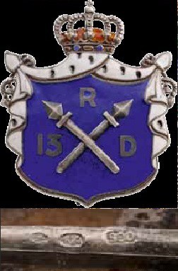 ROMANIA
Badge of the 13th Infantry Regiment (Dorobanti) - Stefan cel Mare
Brea...